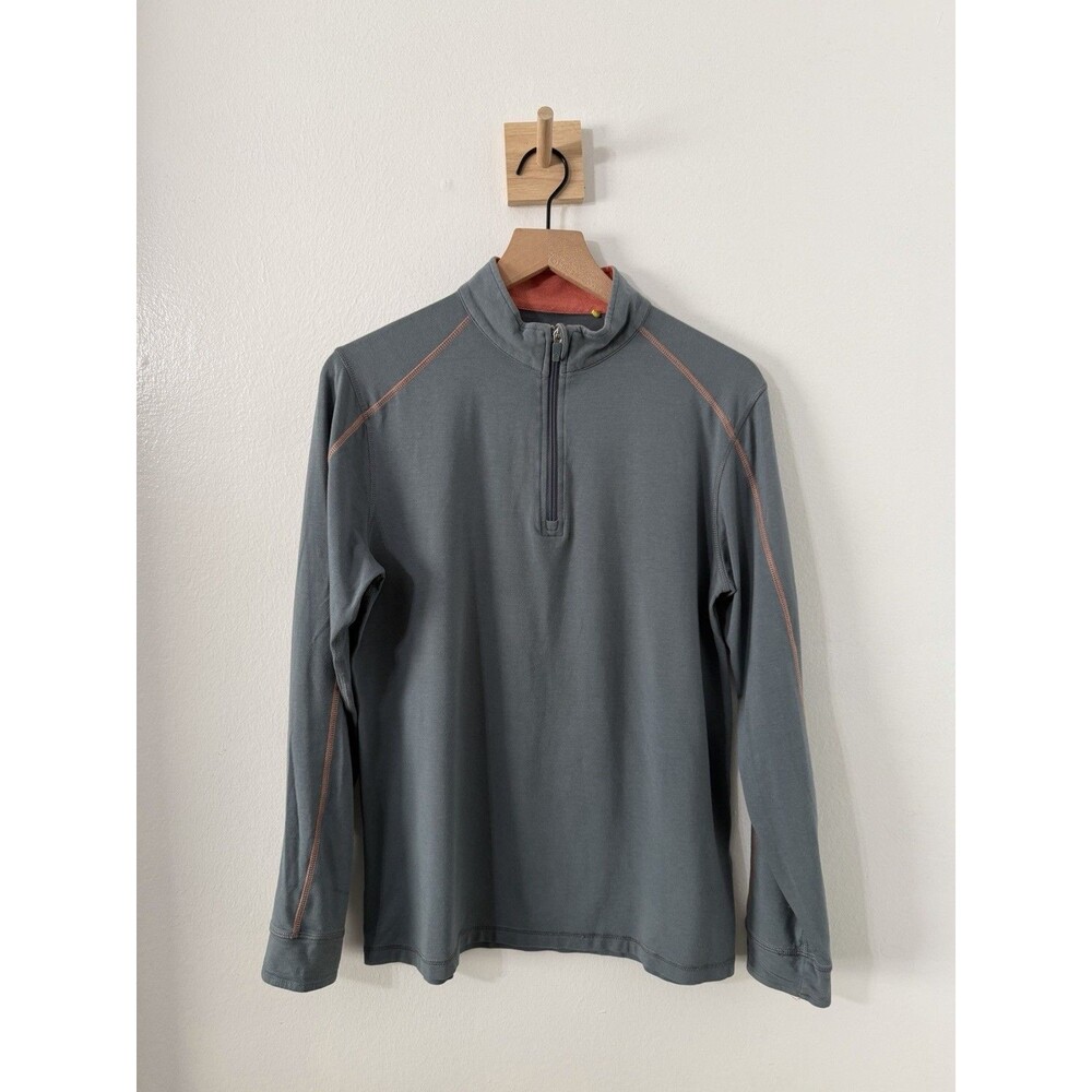 tasc Mens Quarter Zip Pullover Lightweight Golf Outerwear Sm Bamboo Performance